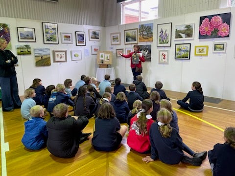 Visiting Uralla Rotary Art Show
